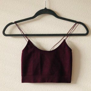 URBAN OUTFITERS Markie Seamless Bra Top Plum